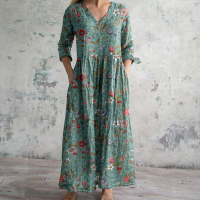 Eliana | Robe fleurie élégante en qualité premium