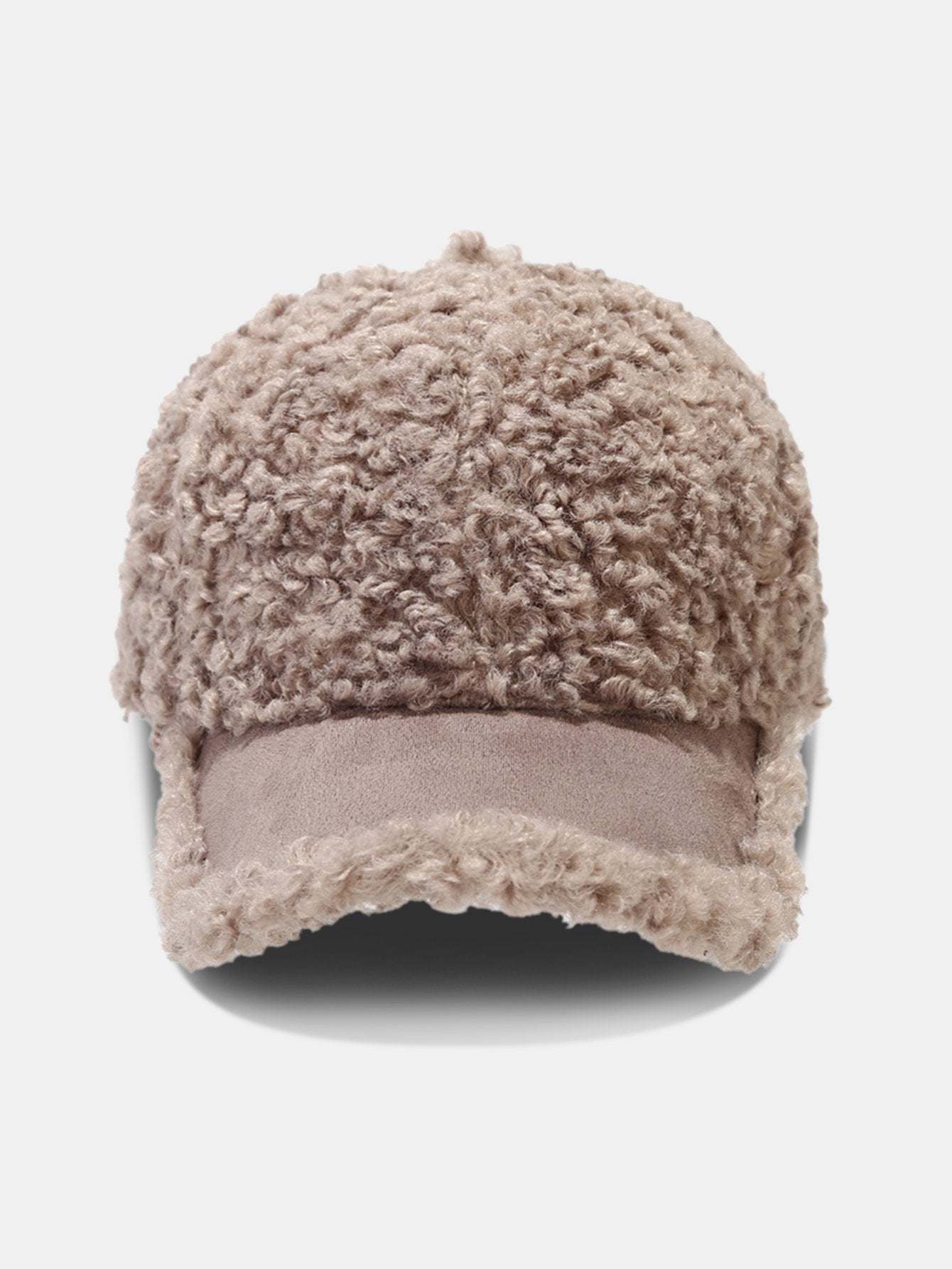 Casquette de baseball en peluche de couleur unie