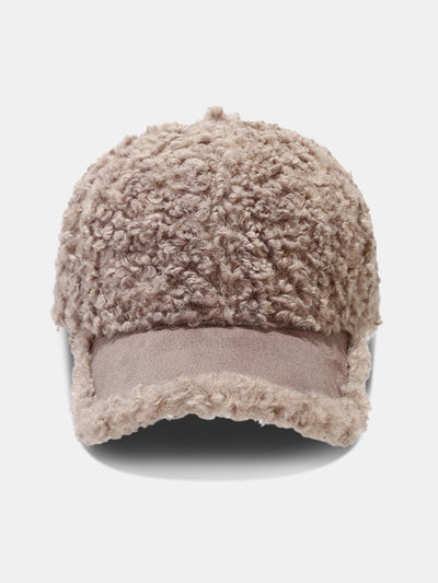 Casquette de baseball en peluche de couleur unie