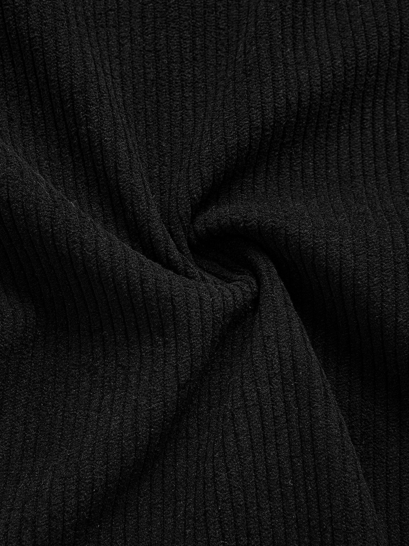 Chemise patchwork en velours côtelé à motif géométrique ethnique coupe décontractée # Motif aléatoire #