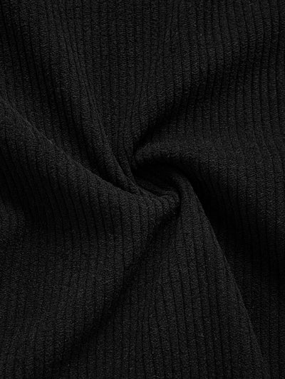 Chemise patchwork en velours côtelé à motif géométrique ethnique coupe décontractée # Motif aléatoire #