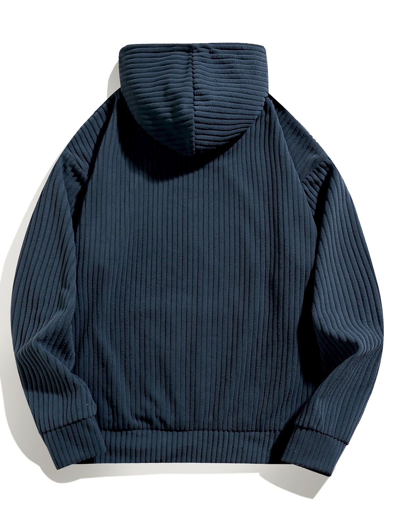 Sweat à capuche en velours côtelé coupe décontractée