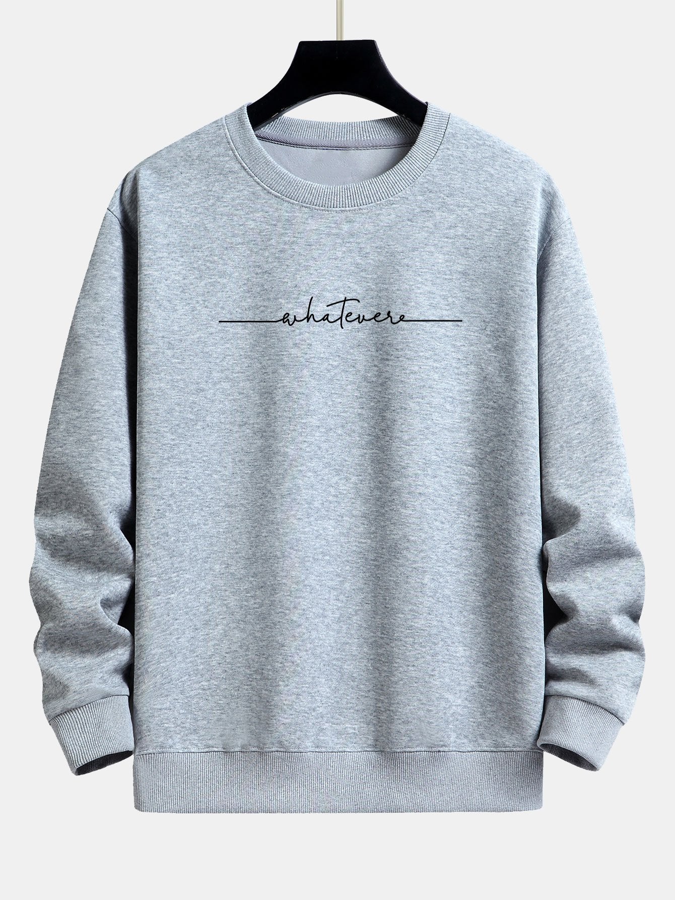 Sweat-shirt décontracté à imprimé slogan