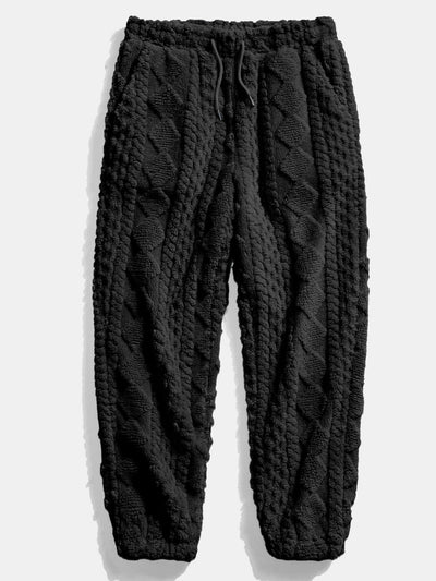 Sweat à capuche et pantalon de jogging en jacquard géométrique