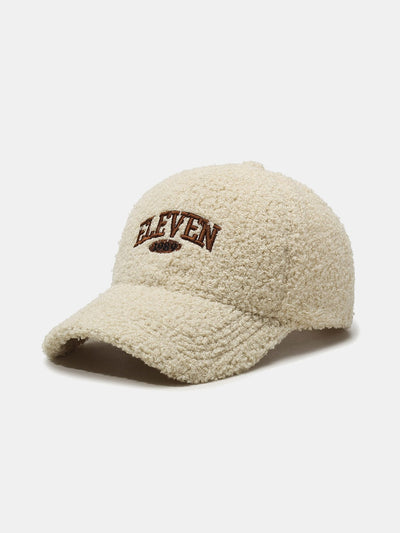 Casquette de baseball en peluche chaude brodée Eleven