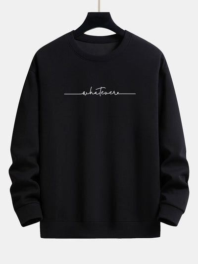 Sweat-shirt décontracté à imprimé slogan