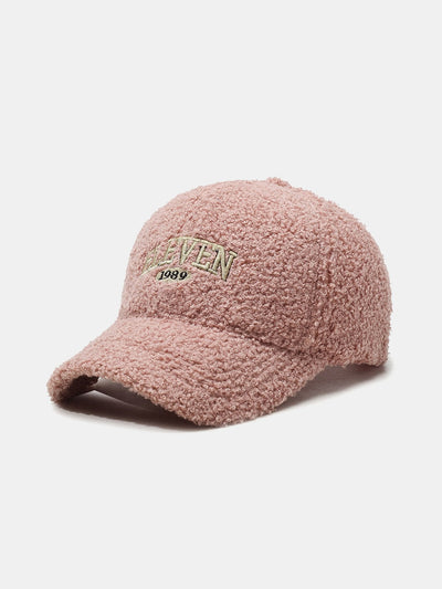 Casquette de baseball en peluche chaude brodée Eleven
