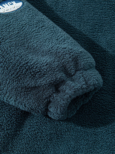 Manteau en peluche doublé matelassé