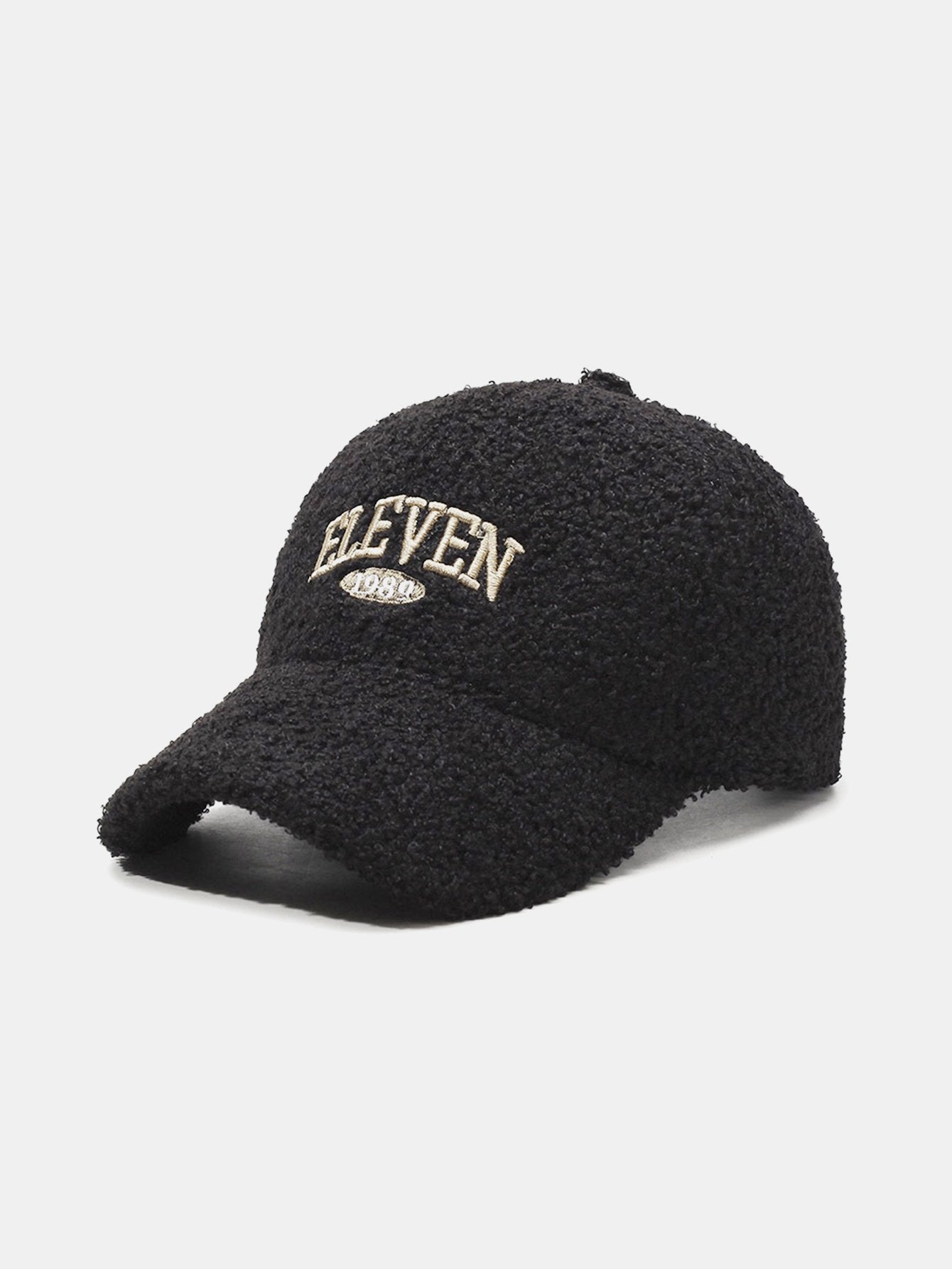 Casquette de baseball en peluche chaude brodée Eleven