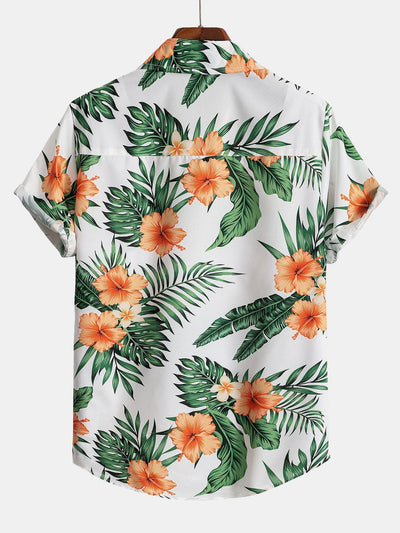 Ensemble Tropical : Chemise Imprimé Tropical & Short de Bain