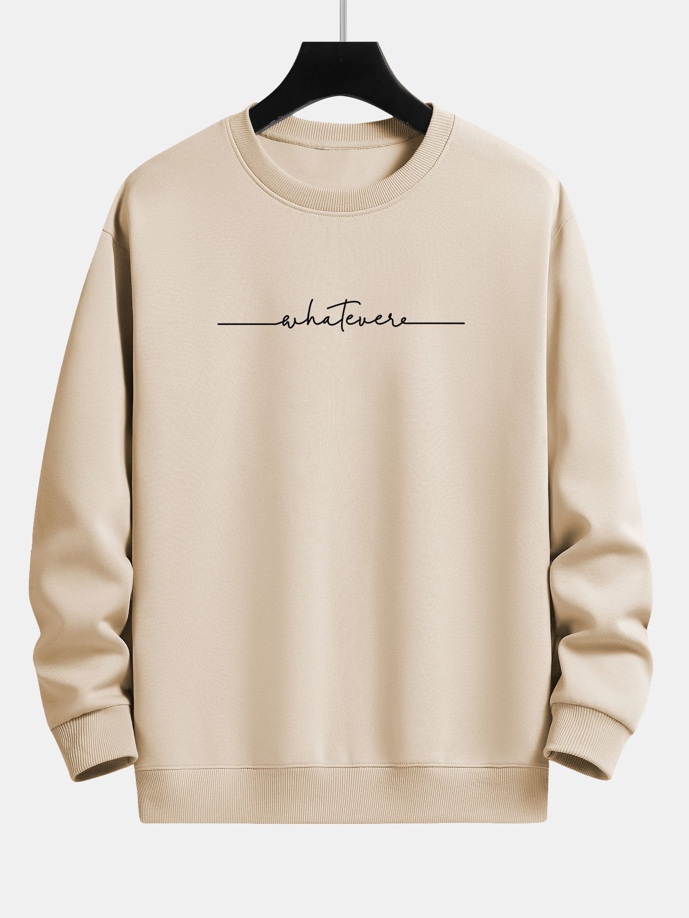 Sweat-shirt décontracté à imprimé slogan