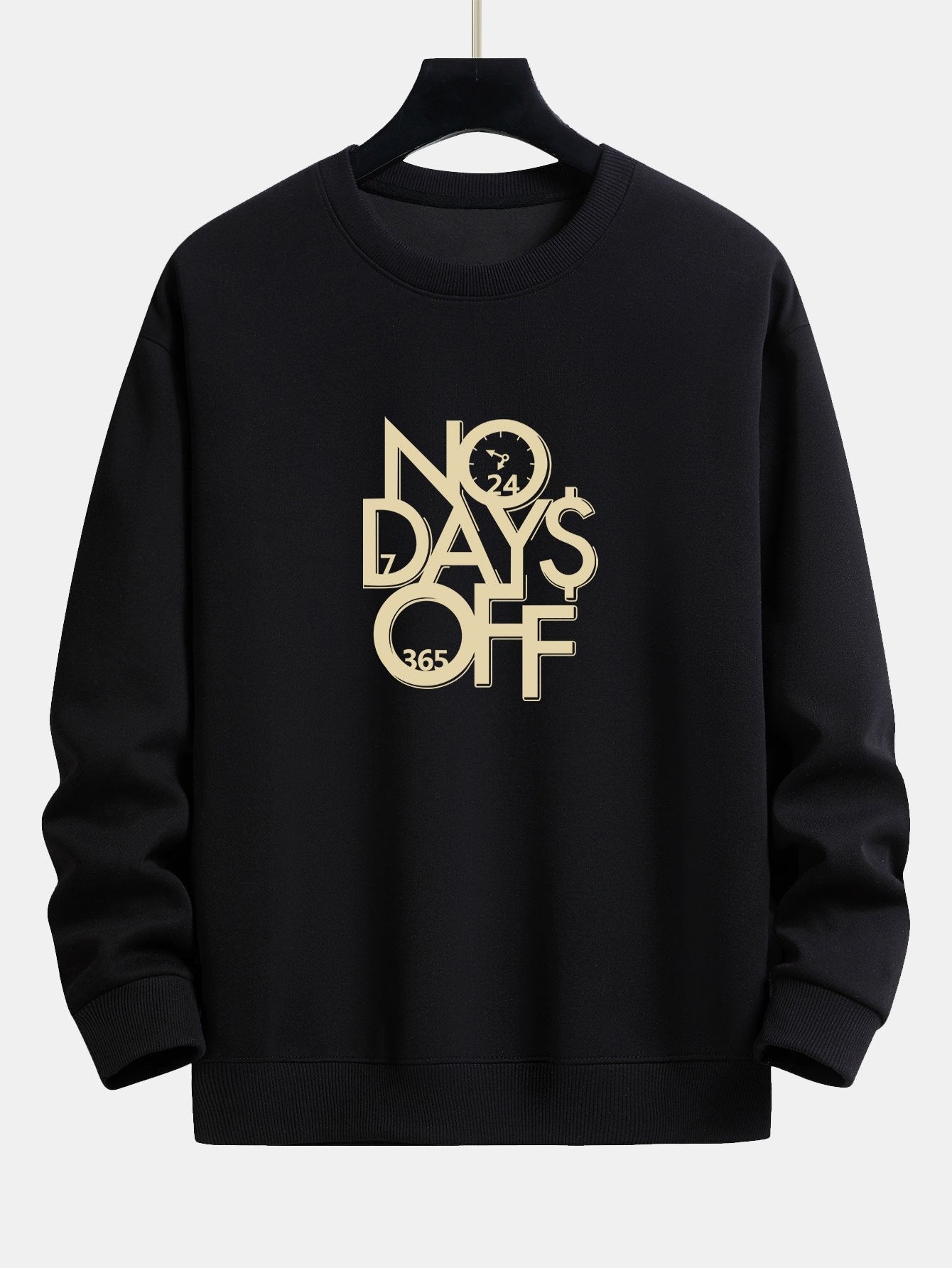 Sweat-shirt décontracté imprimé No Days Off