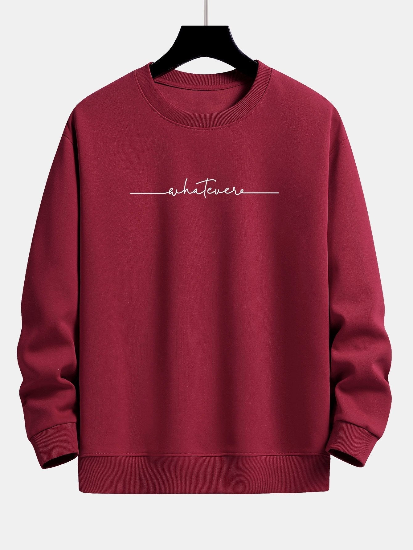 Sweat-shirt décontracté à imprimé slogan