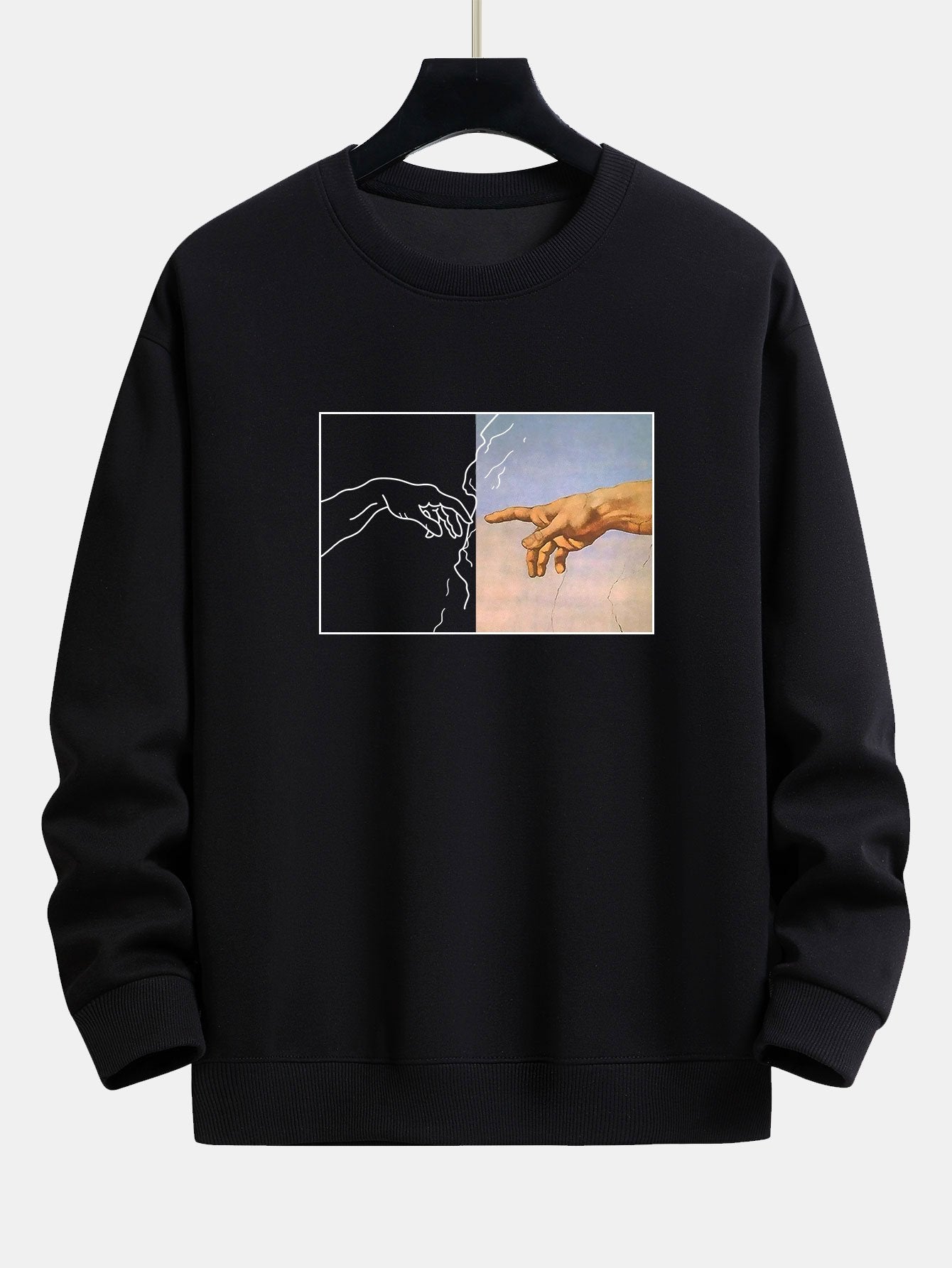 Sweat-shirt décontracté à imprimé Adam