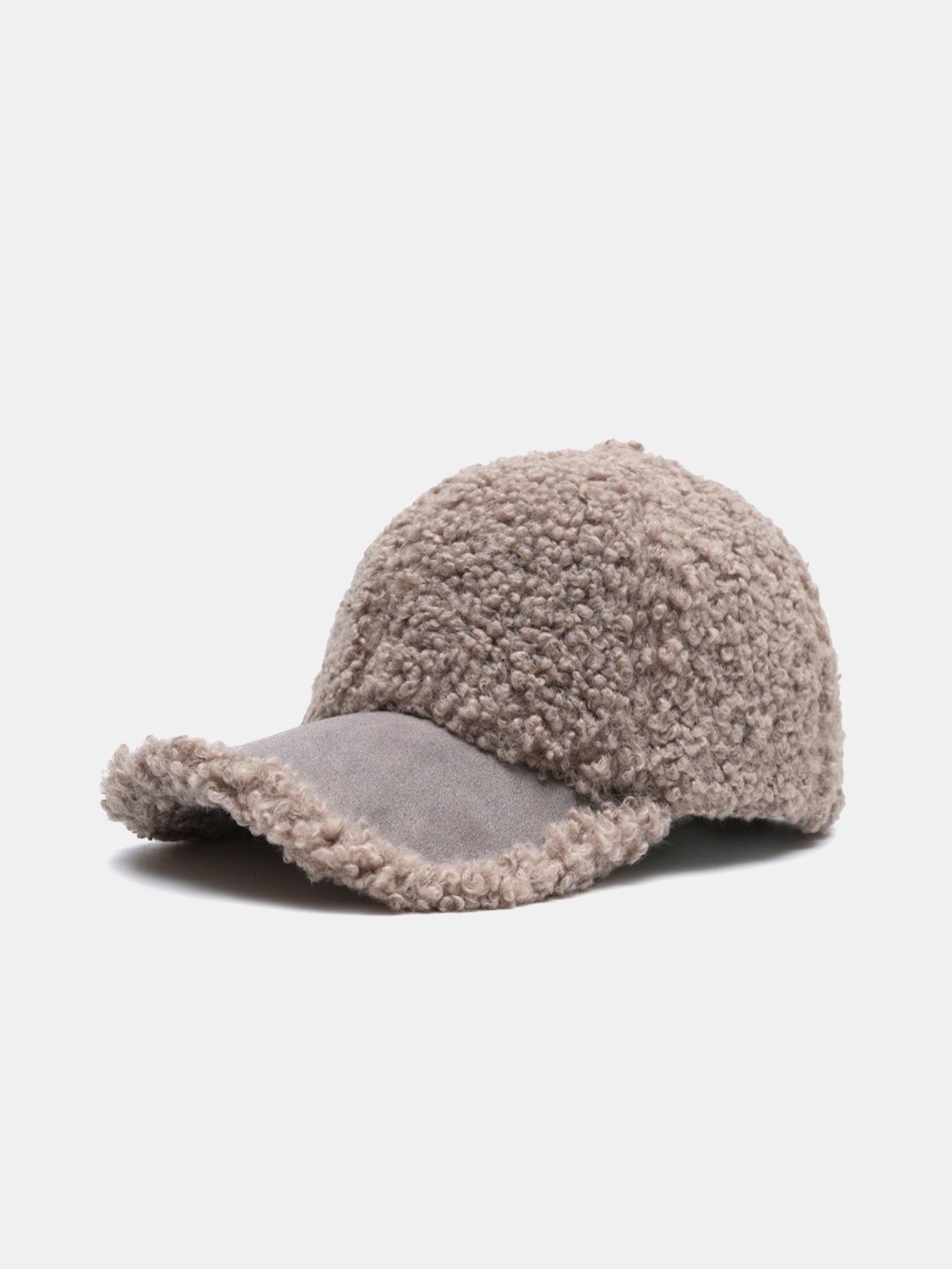 Casquette de baseball en peluche de couleur unie