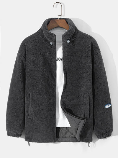 Manteau en peluche doublé matelassé