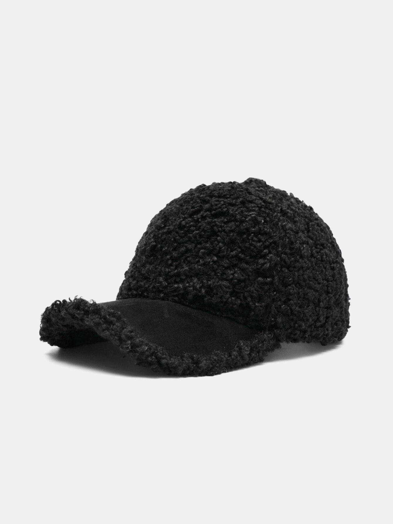 Casquette de baseball en peluche de couleur unie