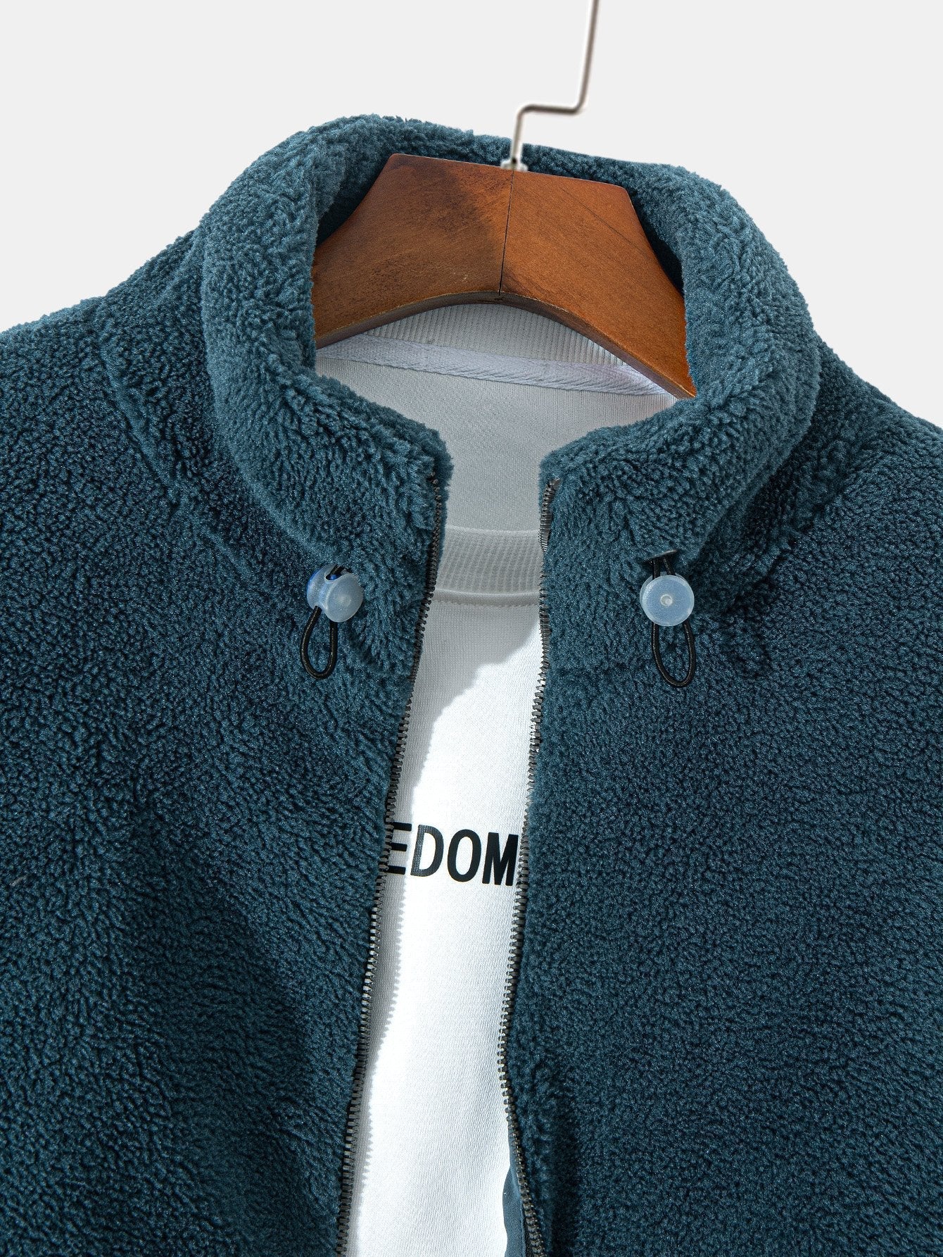 Manteau en peluche doublé matelassé