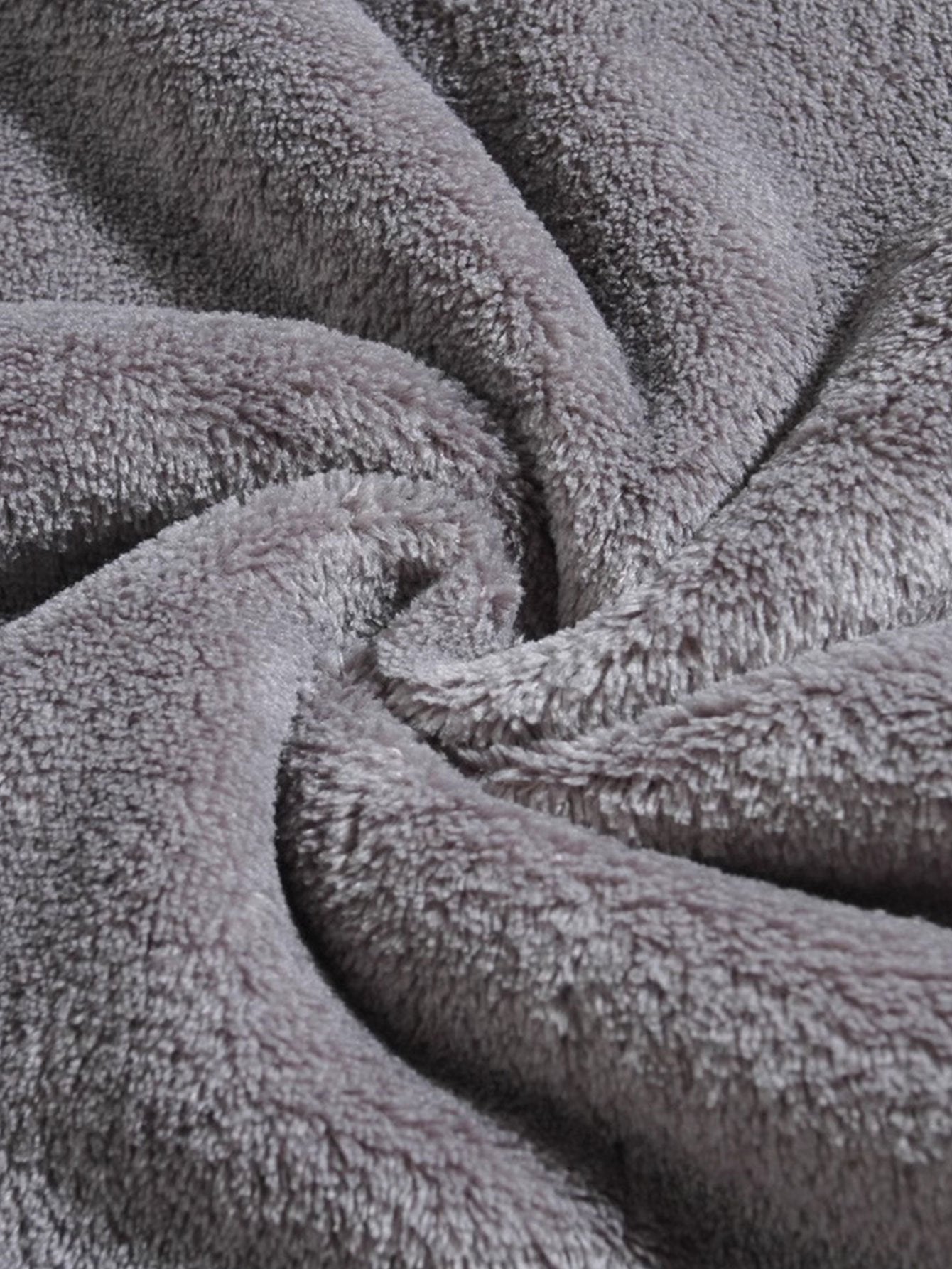 Sweat à capuche en polaire Teddy coupe décontractée avec oreilles