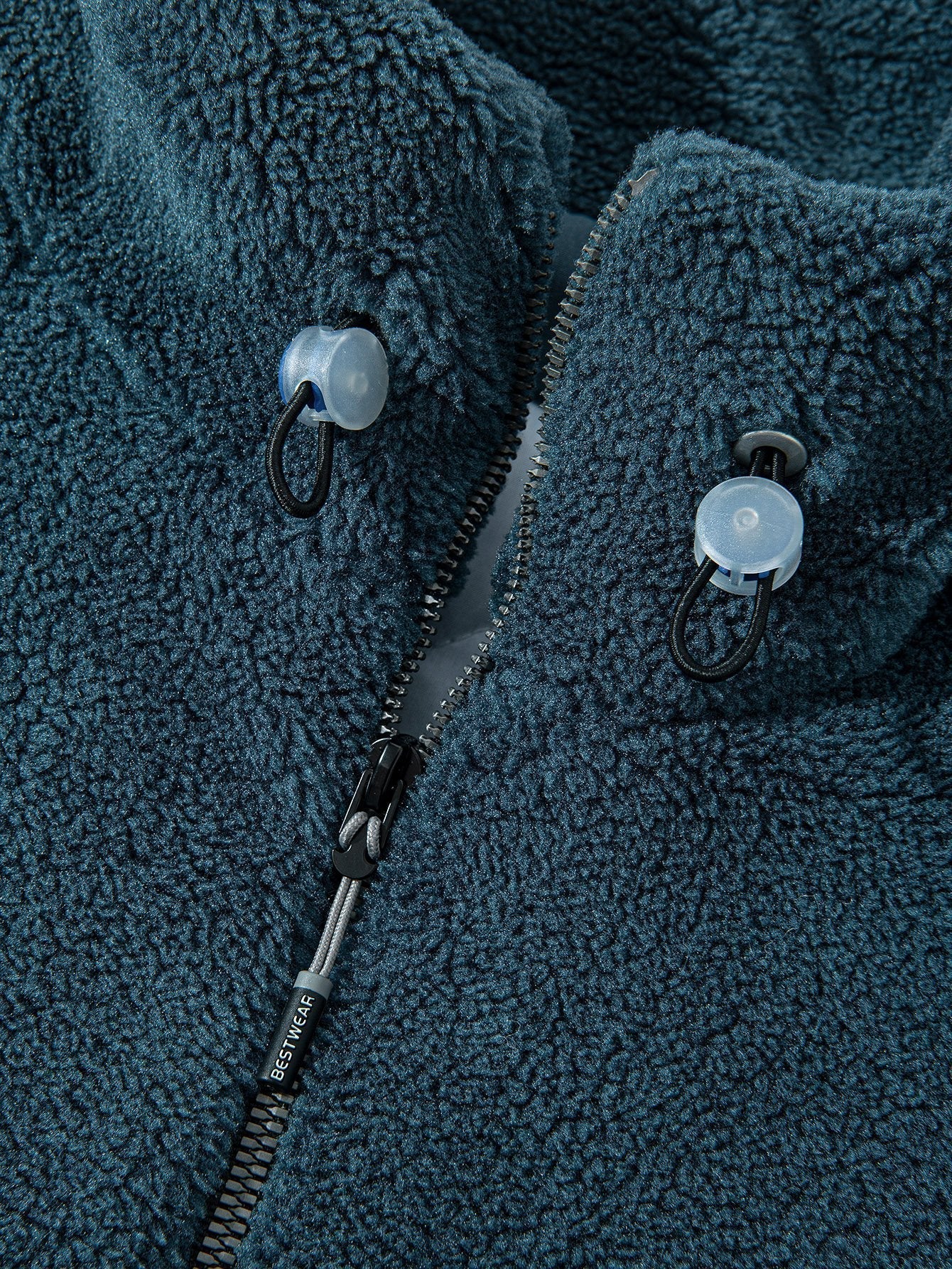Manteau en peluche doublé matelassé