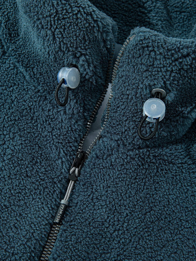Manteau en peluche doublé matelassé