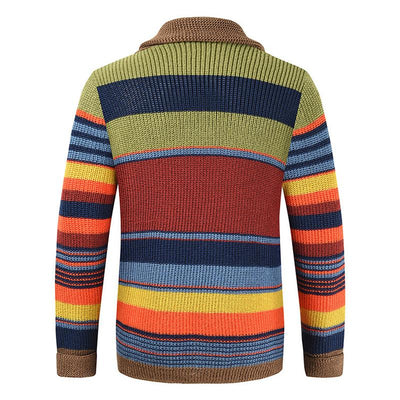 Ugo | Veste tricotée colorblock pour hommes