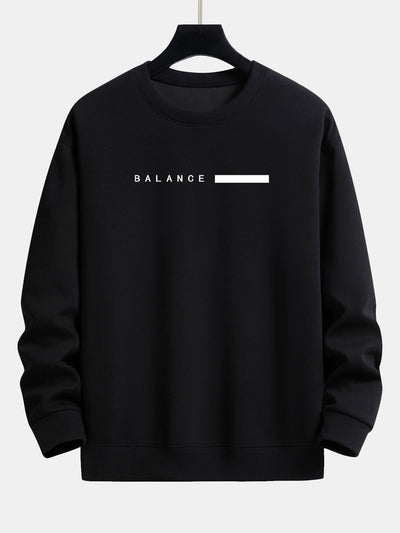 Sweat-shirt décontracté à imprimé rayé Balance
