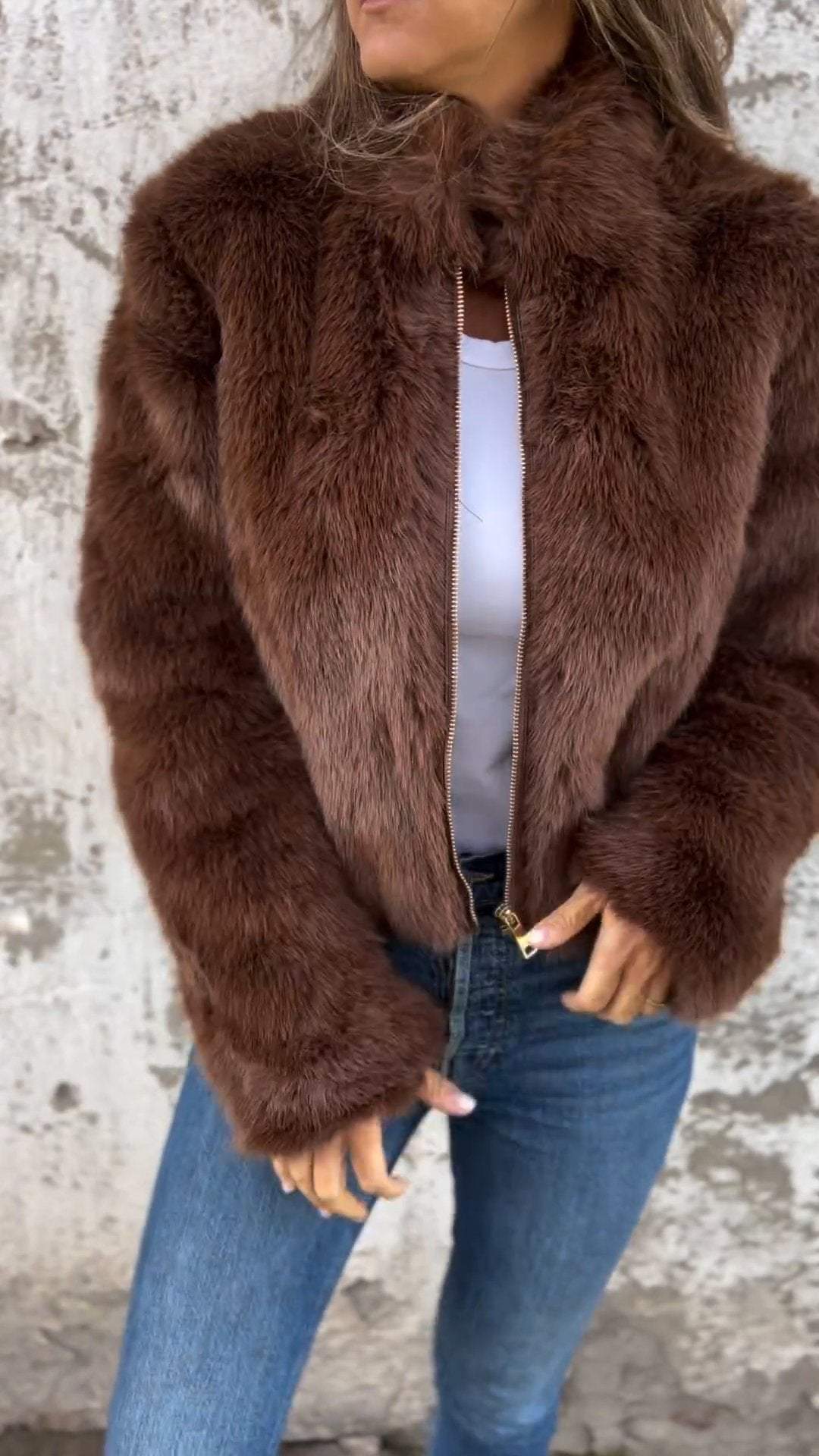Sara™ | Manteau en fourrure de luxe