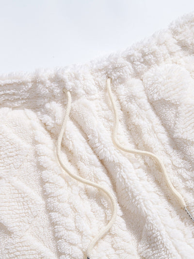 Sweat à capuche et pantalon de jogging en jacquard géométrique
