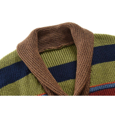 Ugo | Veste tricotée colorblock pour hommes