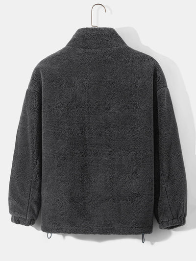 Manteau en peluche doublé matelassé