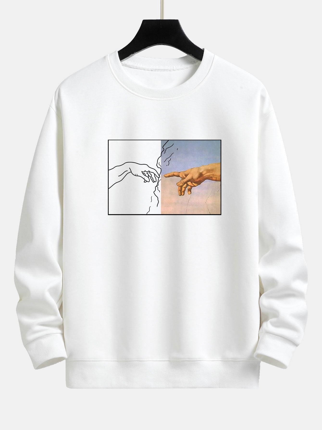 Sweat-shirt décontracté à imprimé Adam