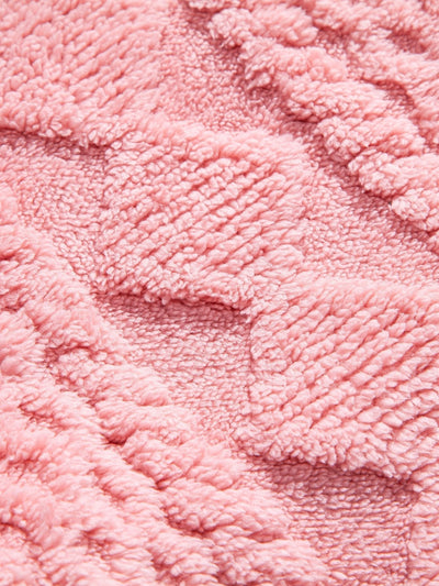 Sweat à capuche en jacquard géométrique Teddy