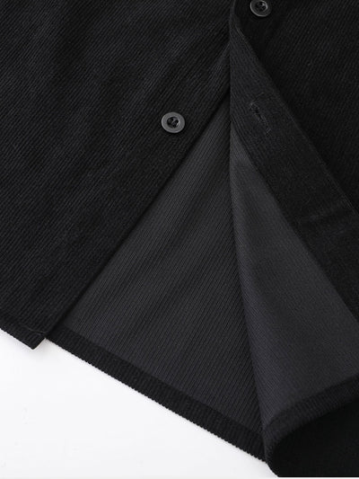 Chemise à carreaux en velours côtelé