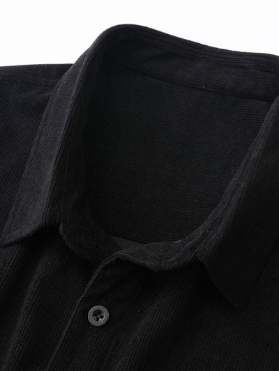 Chemise à carreaux en velours côtelé