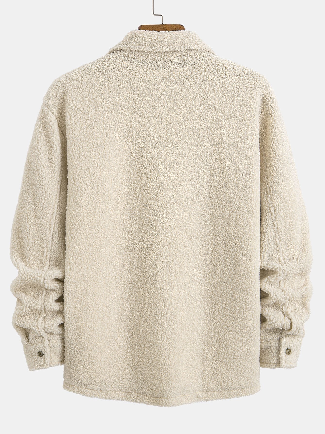 Chemise boutonnée en polaire Teddy