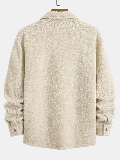 Chemise boutonnée en polaire Teddy