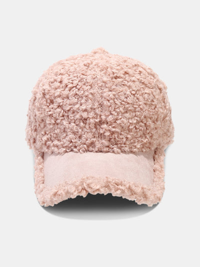 Casquette de baseball en peluche de couleur unie
