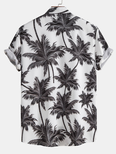 Ensemble Vacances : Chemise à Palmiers & Short de Bain Assorti