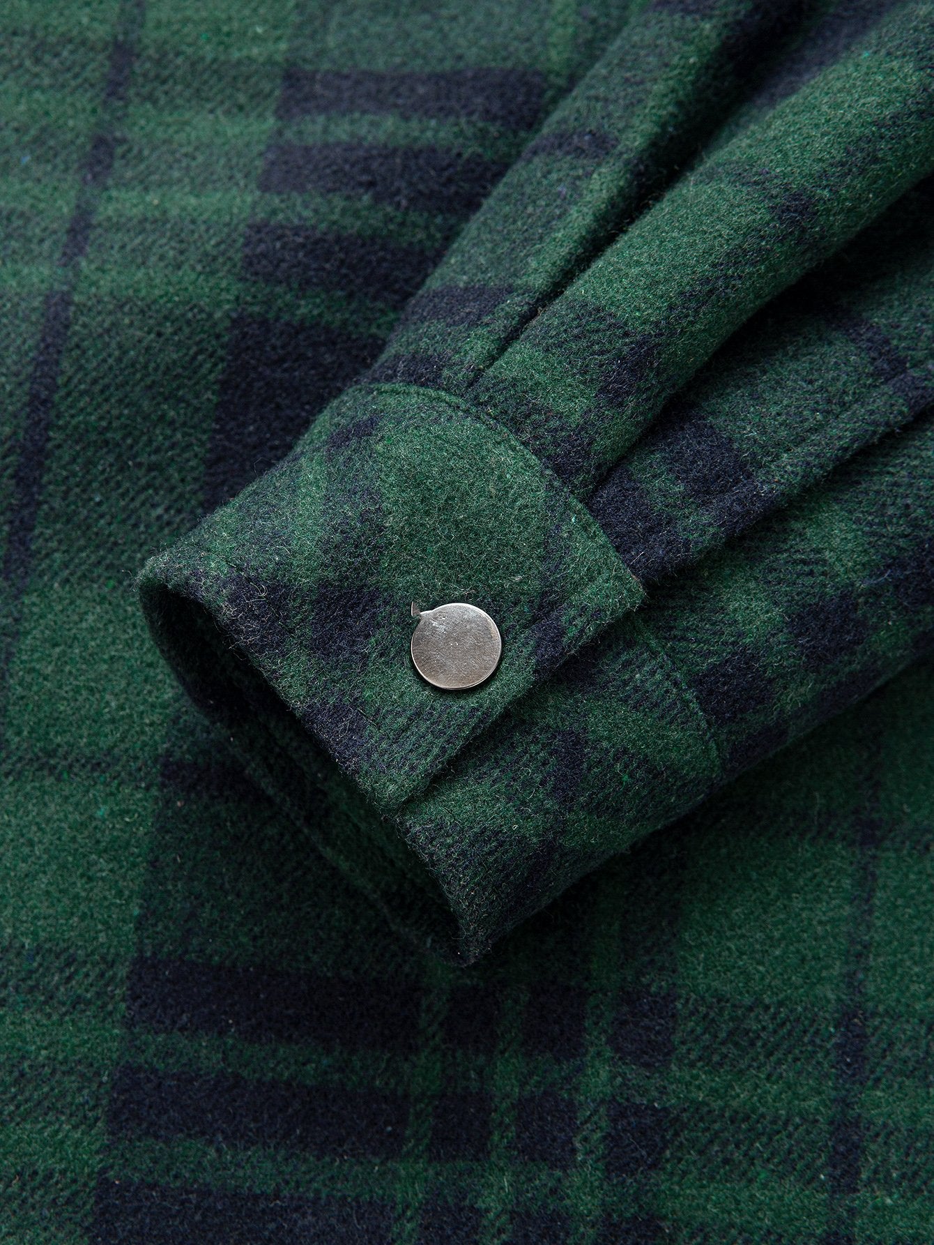 Chemise à capuche en flanelle à carreaux doublée Teddy