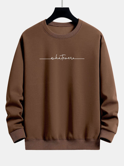 Sweat-shirt décontracté à imprimé slogan