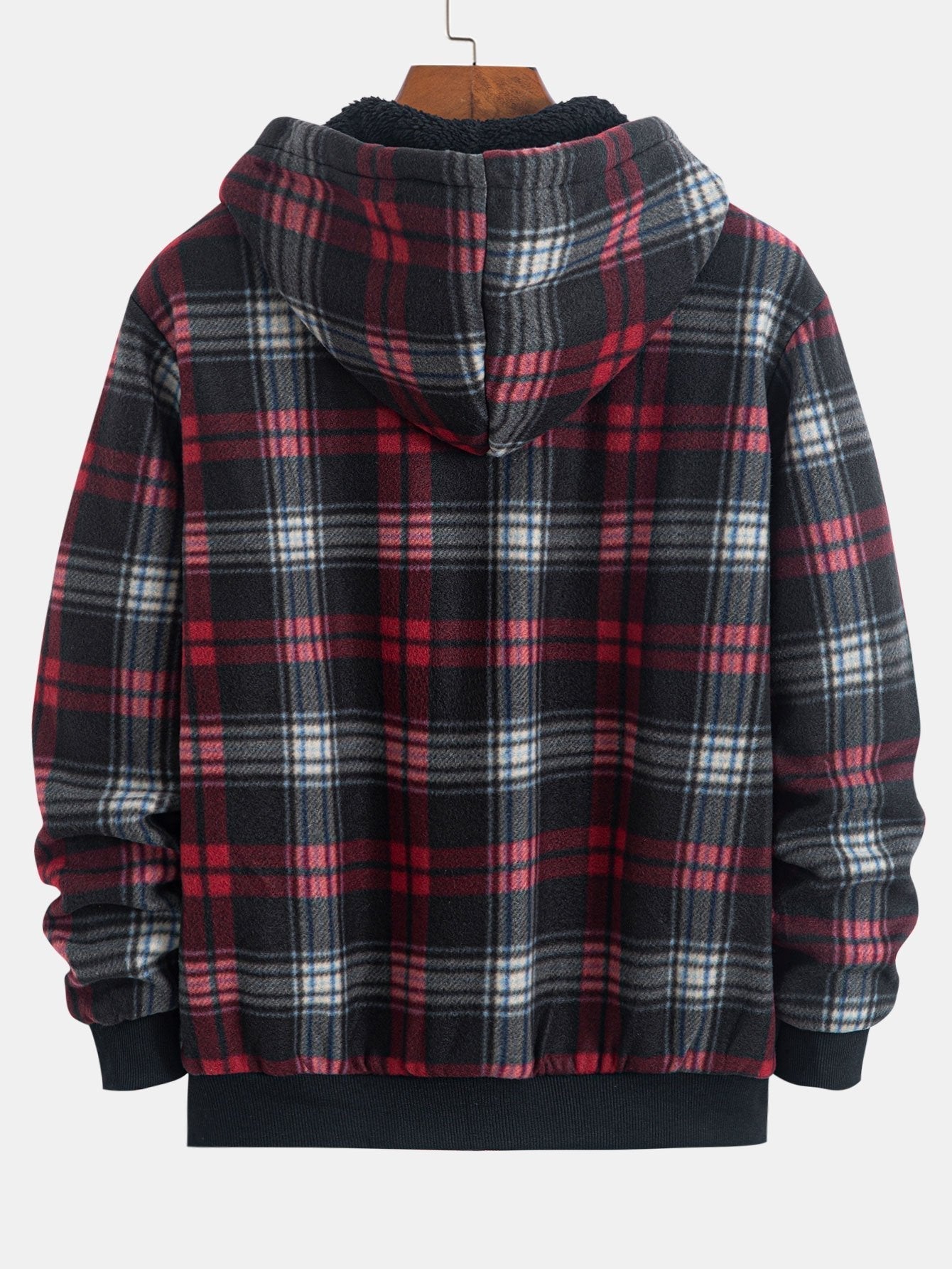 Sweat à capuche en flanelle doublé polaire Teddy