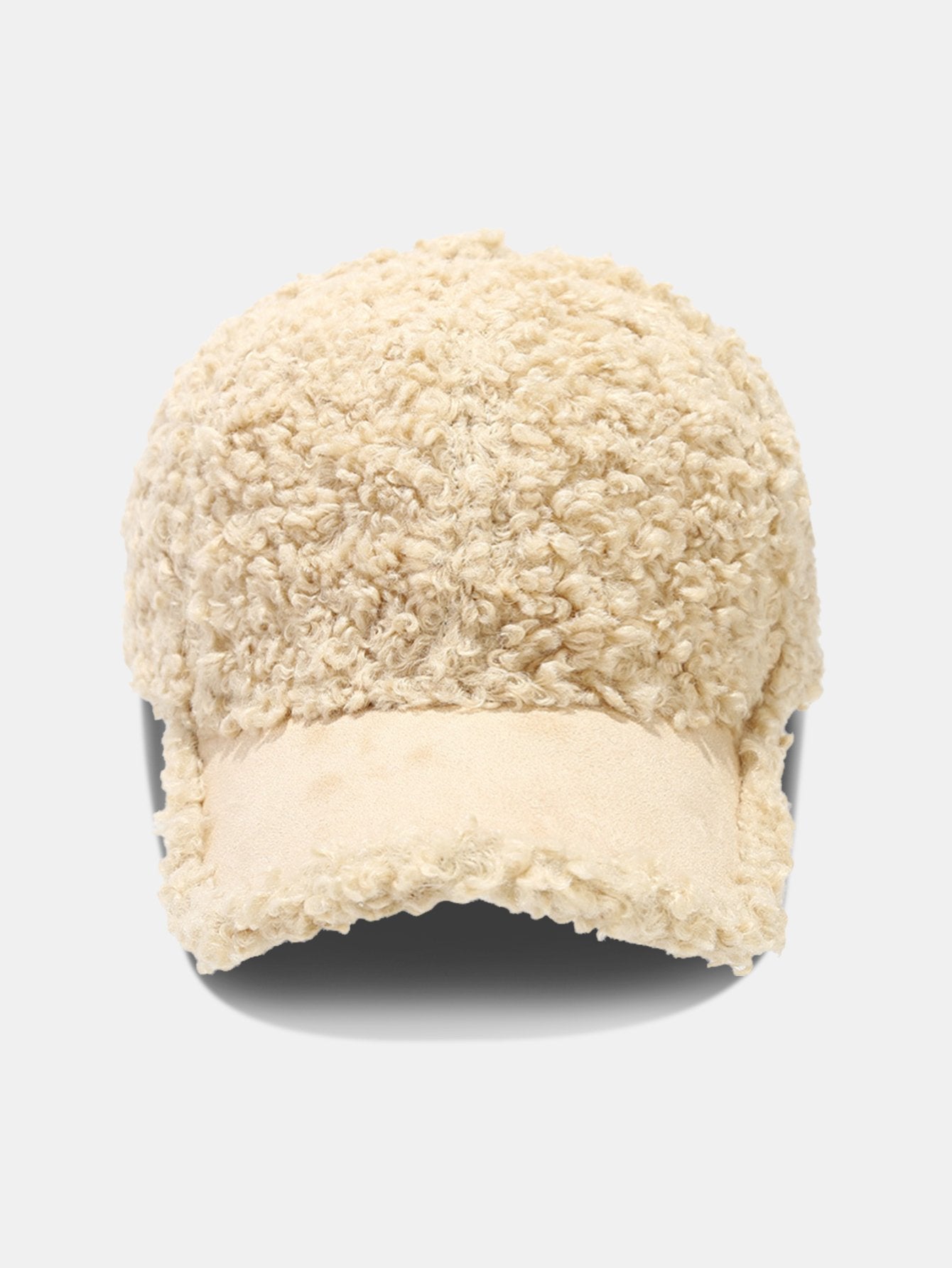 Casquette de baseball en peluche de couleur unie