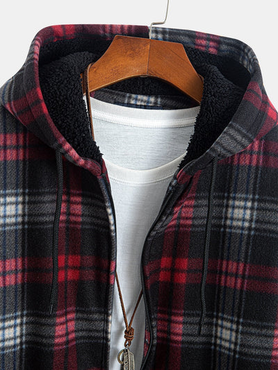 Sweat à capuche en flanelle doublé polaire Teddy