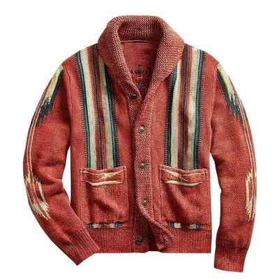 Kokou | Cardigan vintage jacquard pour hommes