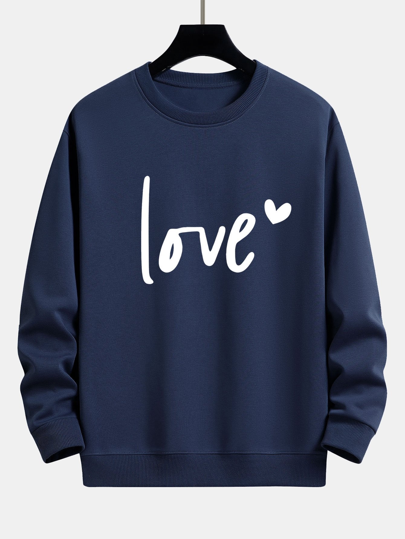Sweat-shirt décontracté à imprimé Love