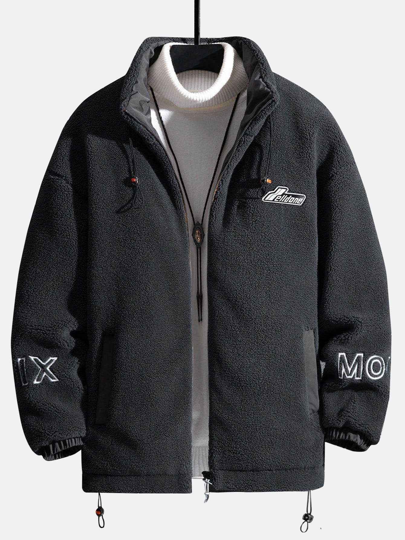 Veste zippée en polaire matelassée doublée