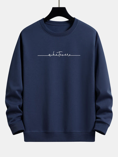 Sweat-shirt décontracté à imprimé slogan
