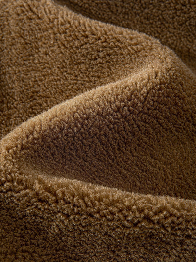 Manteau zippé en polaire matelassée doublée