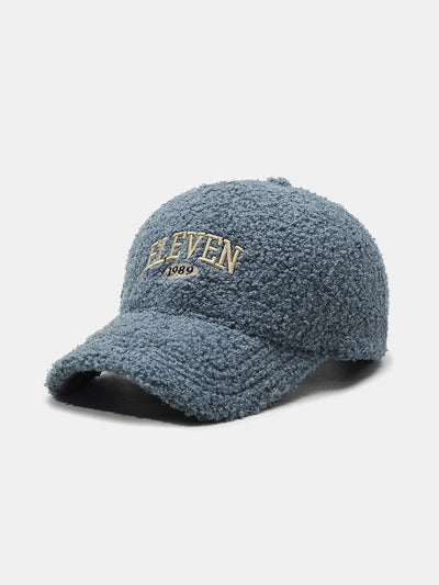 Casquette de baseball en peluche chaude brodée Eleven